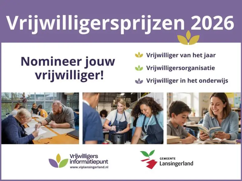 Vrijwilligersprijzen 2026 Vrijwilligersprijzen 2026
